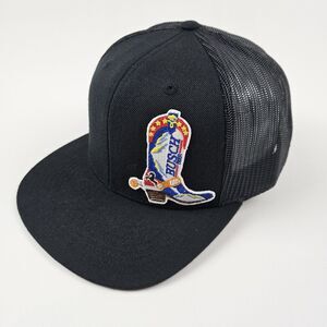 Busch Beer‎ Embroidered Cowboy Boot Patch On Richardson Style-511 Hat Retro OSFM